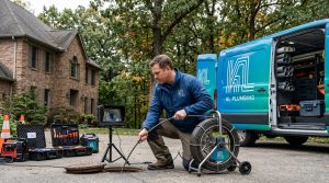 K L Contractor Plumbing Inc | Sewer Line Problems in Milton and Woodstock: What Homeowners Should Know Plumbing technician performing s… 202605111920