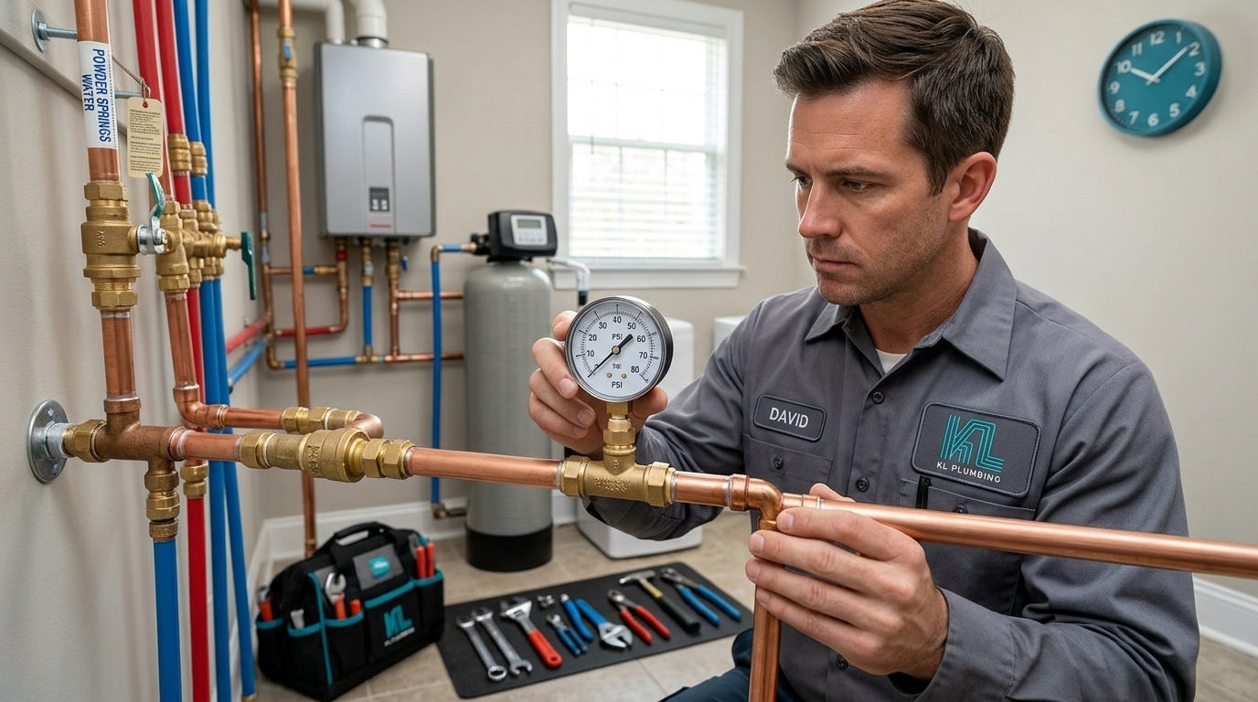 K L Contractor Plumbing Inc | How Long Does It Take to Repipe a House? Plumber_testing_water_pressure_202608201859