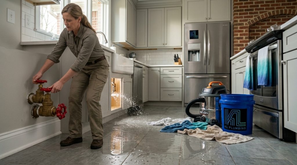 Homeowner_shutting_off_water