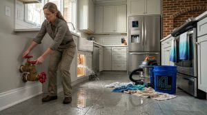 Homeowner_shutting_off_water