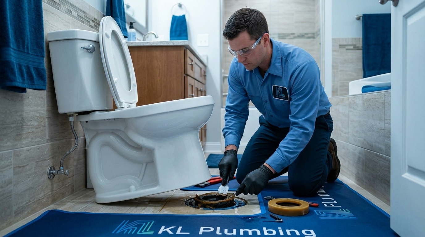 K L Contractor Plumbing Inc | Problems Sandy Springs Homeowners Deal With Most Plumber_repairing_leaking_toilet