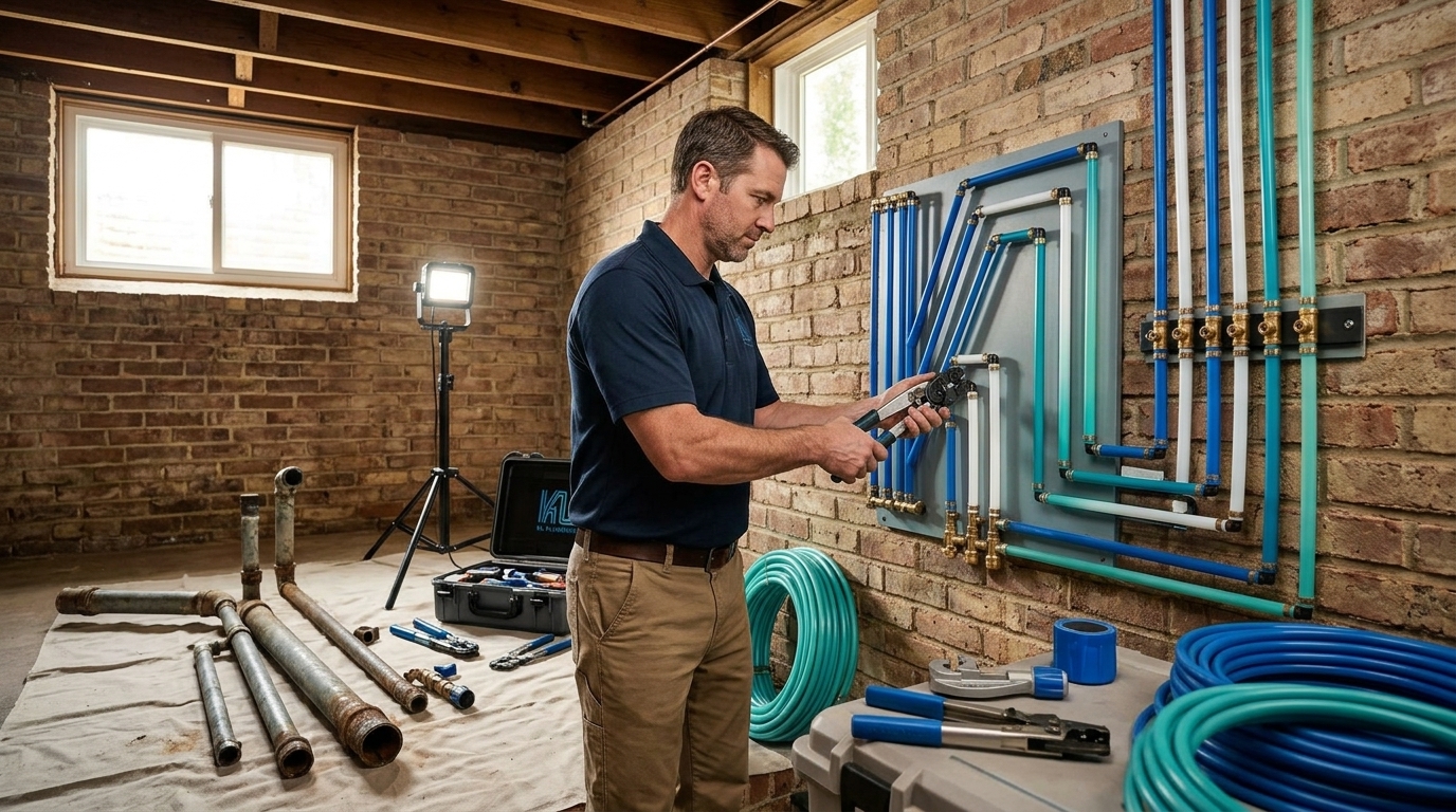K L Contractor Plumbing Inc | Problems Sandy Springs Homeowners Deal With Most Plumber_replacing_aging