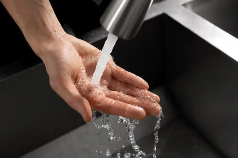 close-up-hygienic-hand-washing Close up hygienic hand washing