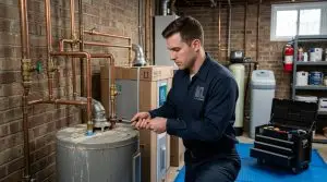 K L Contractor Plumbing Inc | Common Plumbing Problems in Smyrna: Bungalows, Condos, and New Construction Plumber replacing water heater p… 202605262115